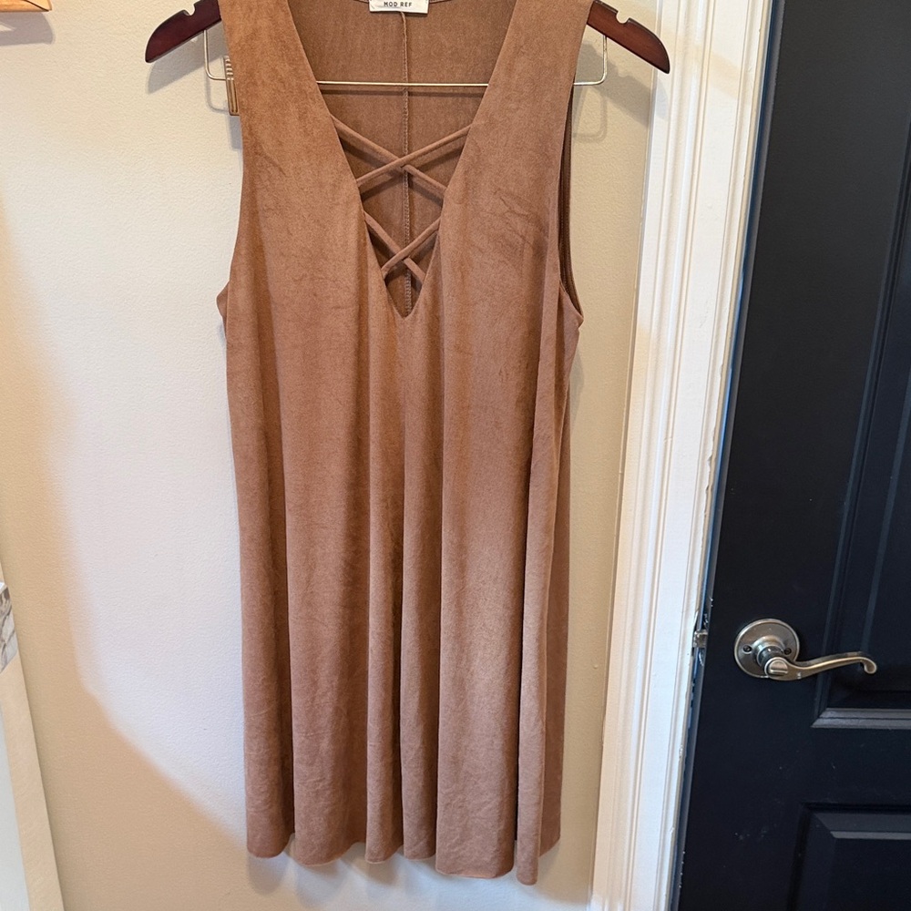 Suede Brown dress